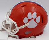 AJ A.J. Terrell Autographed Orange Mini Helmet Clemson Fanatics Holo XP14004370