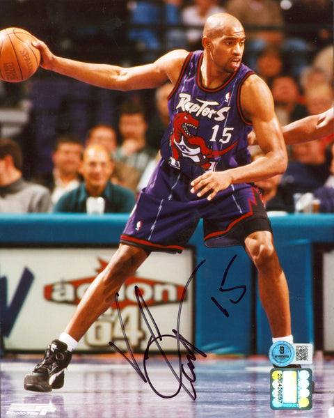 Raptors Vince Carter Authentic Signed 8x10 Photo Autographed BAS #BP50722