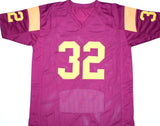 O.J. Simpson Autographed Maroon College STAT Style Jersey - JSA W *Black