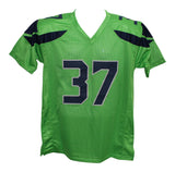 Shaun Alexander Autographed/Signed Pro Style Green XL Jersey Beckett 35497