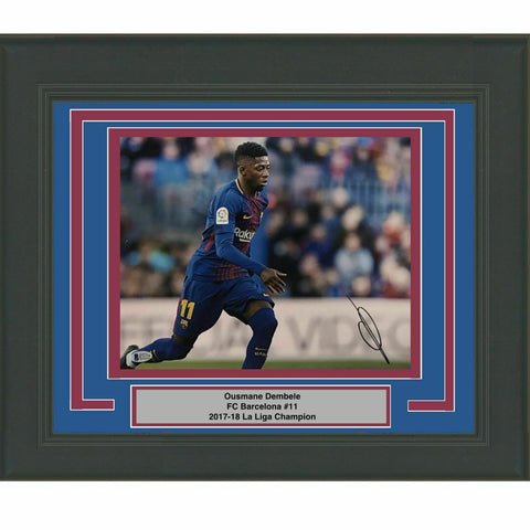 FRAMED Autographed/Signed OUSMANE DEMBELE FC Barcelona 11x14 Photo Beckett COA