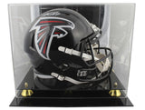 Falcons Michael Vick Signed 03-19 TB Full Size Speed Rep Helmet w/ Case JSA Wit