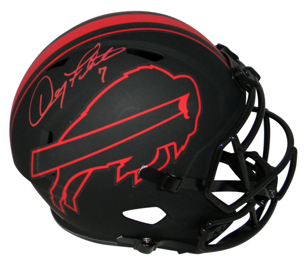 DOUG FLUTIE SIGNED BUFFALO BILLS ECLIPSE FULL SIZE SPEED HELMET BECKETT