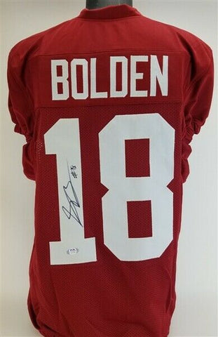 Slade Bolden Signed Alabama Crimson Tide Jersey (PSA COA) 2021 Junior Receiver