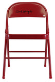 Indiana Bobby Knight Authentic Signed Red Folding Chair Autographed BAS Witness