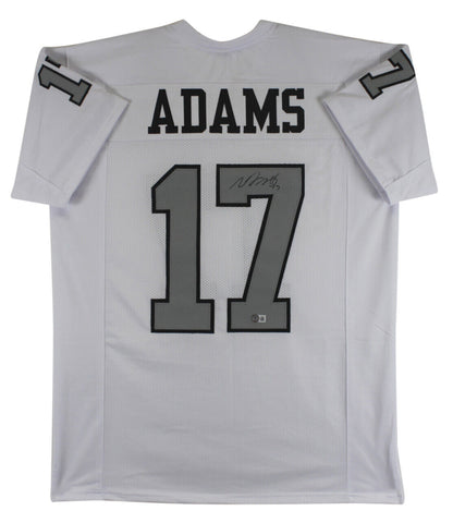 Davante Adams Authentic Signed White Color Rush Pro Style Jersey BAS Witnessed