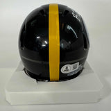 Autographed/Signed Broderick Jones Pittsburgh Steelers Mini Helmet BAS COA