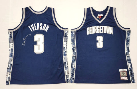 Allen Iverson Signed Georgetown Hoyas Mitchell & Ness 95-96 Authentic Jersey BAS