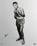 Muhammad Ali Authentic Signed 16X20 B&W Photo As Child OA & Steiner Holograms