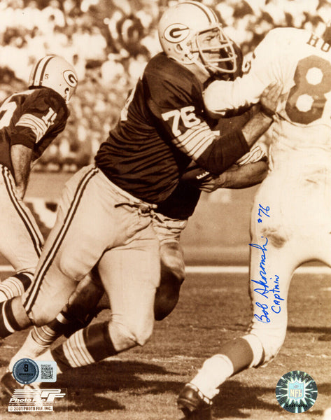 Bob Skoronski Signed Green Bay Packers 8x10 Photo Captain Beckett 47883