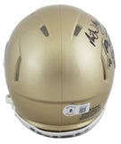 Notre Dame Michael Mayer Authentic Signed PLAC Speed Mini Helmet BAS Witnessed