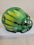 BO NIX SIGNED OREGON DUCKS ALTERNATE SPEED MINI HELMET BECKETT QR