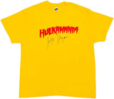 Hulk Hogan Signed WWE Hulkamania Yellow T-Shirt JSA ITP