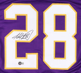 Adrian Peterson Signed Minnesota Vikings Jersey (Beckett) NFL MVP 2012 R.B