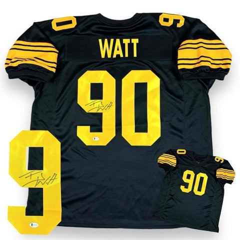 TJ Watt Autographed Signed Jersey - Throwback - Beckett Authenticated