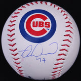 Miguel Montero Signed Cubs Logo OML Baseball (Schwartz COA) World Series Champ