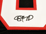 ATLANTA FALCONS ANDRE RISON AUTOGRAPHED BLACK JERSEY "84 TD" JSA STOCK #233378