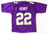 Derrick Henry Signed Baltimore Ravens Purple Jersey (JSA COA) Ex-Alabama R.B.