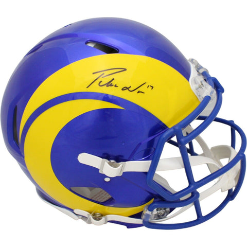 Puka Nacua Autographed/Signed Los Angeles Rams Authentic Helmet FAN 45768