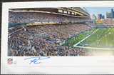 RUSSELL WILSON AUTOGRAPHED CENTURY FIELD PANORAMIC PHOTO SEAHAWKS RW HOLO 131231