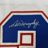 FRAMED Autographed/Signed DALE MURPHY 33x42 Atlanta White Jersey PSA/DNA COA