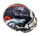 Terrell Davis Signed Denver Broncos Speed Authentic NFL Helmet with "Mile High S