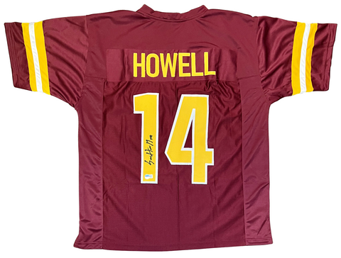 SAM HOWELL SIGNED WASHINGTON COMMANDERS #14 BURGUNDY JERSEY BECKETT