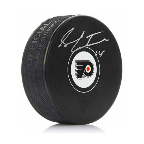 Sean Couturier Philadelphia Flyers Autographed Signed Hockey Puck JSA PSA