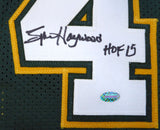 SEATTLE SONICS SPENCER HAYWOOD AUTOGRAPHED GREEN JERSEY "HOF 15" MCS HOLO 104224