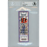 Ray Lewis Autographed Baltimore Ravens 1/1/12 Ticket Stub Beckett 47563