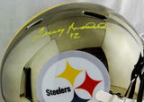 Terry Bradshaw Signed Pittsburgh Steelers F/S Speed Helmet-Beckett Auth *Yellow