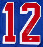 Peter Holland Signed Rangers Jersey (Beckett COA) Current New York Center