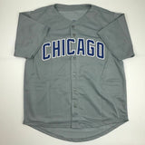 Autographed/Signed MARK GRACE Chicago Grey Baseball Jersey JSA COA Auto