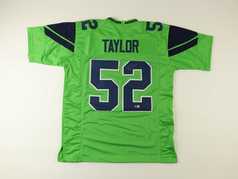 Darrell Taylor Signed Seattle Seahawks Jersey (Beckett) 2020 2nd Round Pick L.B