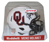 Roy Williams Signed Oklahoma Sooners Bring The Wood Mini Helmet BAS 37358