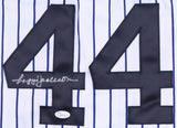 Reggie Jackson Signed New York Yankees Unique "Mr. October" Jersey (JSA COA) HOF