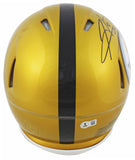 Steelers Hines Ward Signed Flash Full Size Speed Proline Helmet W/ Case BAS Wit