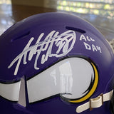 Adrian Peterson Autographed Signed Vikings Mini Helmet w/ "ALL DAY" Beckett