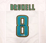 JACKSONVILLE JAGUARS MARK BRUNELL AUTOGRAPHED WHITE JERSEY BECKETT BAS QR 234541