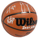 Boston Celtics Team Signed Basketball Jayson Tatum/White/Horford+ Fanatics/JSA