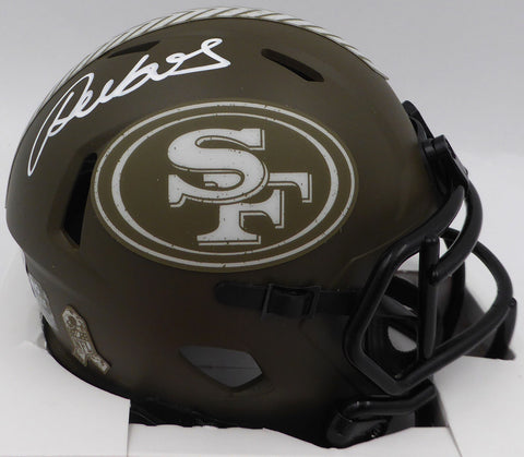 Deebo Samuel Autographed Camo Salute to Service Mini Helmet 49ers Fanatics