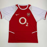 Autographed/Signed Robert Pires Arsenal Red Soccer Jersey Beckett BAS COA