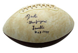 Dante Lavelli HOF Autographed/Inscribed Cleveland Browns Logo Football JSA