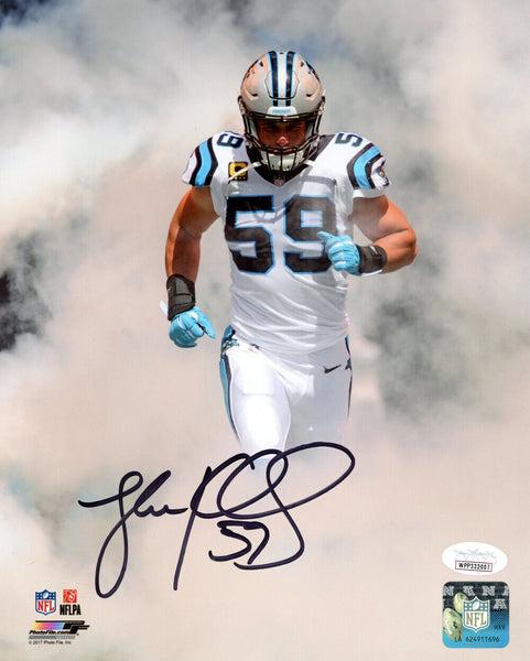 Luke Kuechly Autographed/Signed Carolina Panthers 8x10 Photo JSA 48283