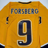 Autographed/Signed Filip Forsberg Nashville Yellow Hockey Jersey JSA COA