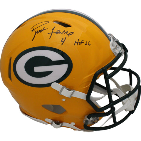 Brett Favre Autographed/Signed Green Bay Packers Authentic Helmet HOF JSA 46683