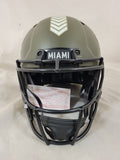 TYREEK HILL SIGNED MIAMI DOLPHINS F/S STS SPEED AUTHENTIC HELMET BECKETT QR