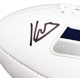 KENNETH WALKER III AUTOGRAPHED SEAHAWKS WHITE LOGO FOOTBALL BECKETT 208157