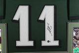 AJ A.J. BROWN (Eagles green SKYLINE) Signed Autographed Framed Jersey Beckett