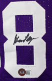 Purple People Eaters Autographed Purple Pro Style Jersey-Beckett W Hologram